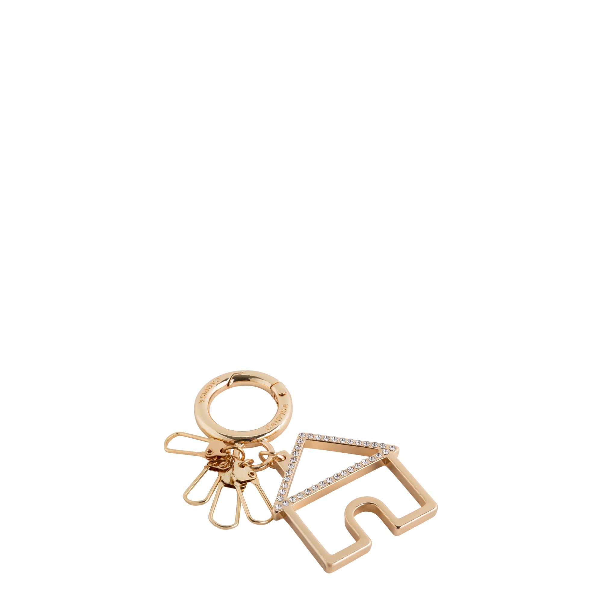 Carpisa Croatia – Keychain continues - Women's Metal Keychain – Light Gold/White – AK973901C00 – Image 1 |k=AK973901C0074701_01_basechild_aa1d237d-3874-4feb-997f-87fa04952b33