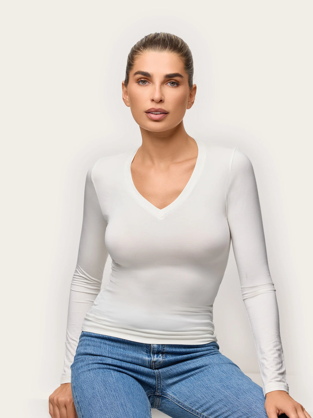 Yamamay Croatia Long-sleeve v neck T-shirt | AMAD193006096_01.jpg