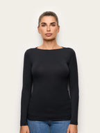Yamamay Croatia Long-sleeve boat neck T-shirt | AMAD193007072_02.jpg