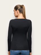 Yamamay Croatia Long-sleeve boat neck T-shirt | AMAD193007072_05.jpg