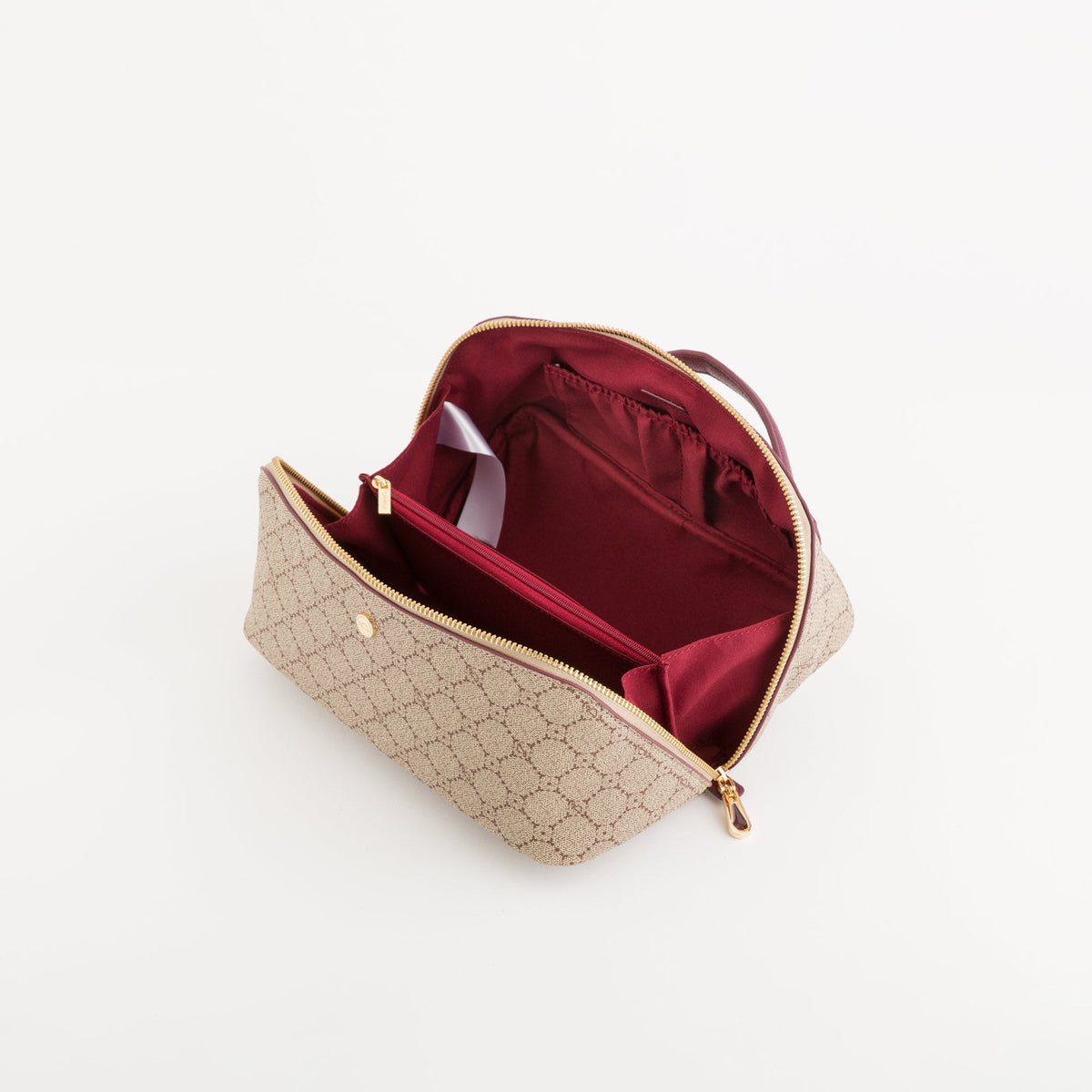 Carpisa Hrvatska â€“ Diana fall wallet - Women's toiletry bag â€“ Taupe/Wine â€“ AND55308546 â€“ Image 2