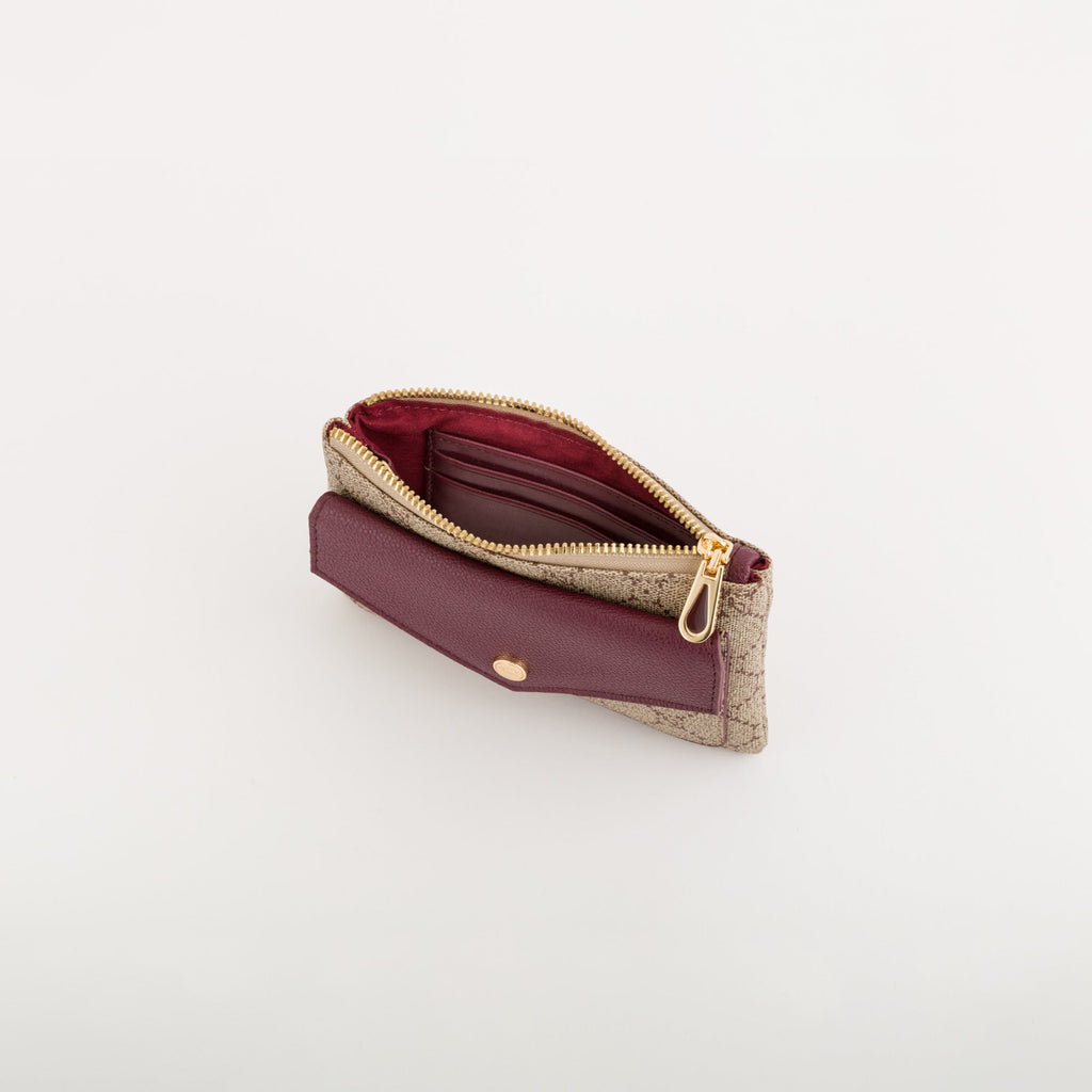 Carpisa Hrvatska â€“ Diana fall wallet - Women's Coin Purse With Keychain â€“ Taupe/Wine â€“ APD55305546 â€“ Image 2
