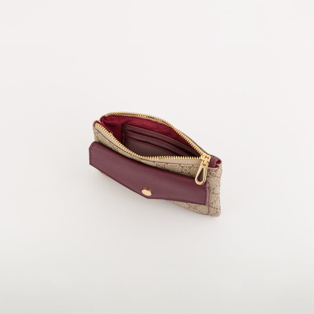 Carpisa Hrvatska â€“ Diana fall wallet - Women's Coin Purse With Keychain â€“ Taupe/Wine â€“ APD55305546 â€“ Image 2