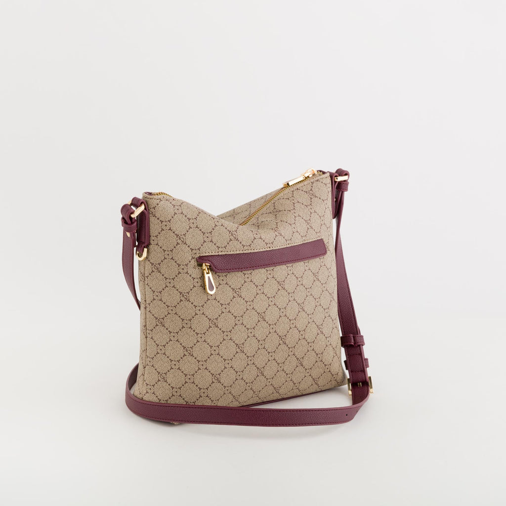 Carpisa Hrvatska â€“ Diana Fall - Women's Shoulder Bag â€“ Taupe/Wine â€“ BSD55204546 â€“ Image 2