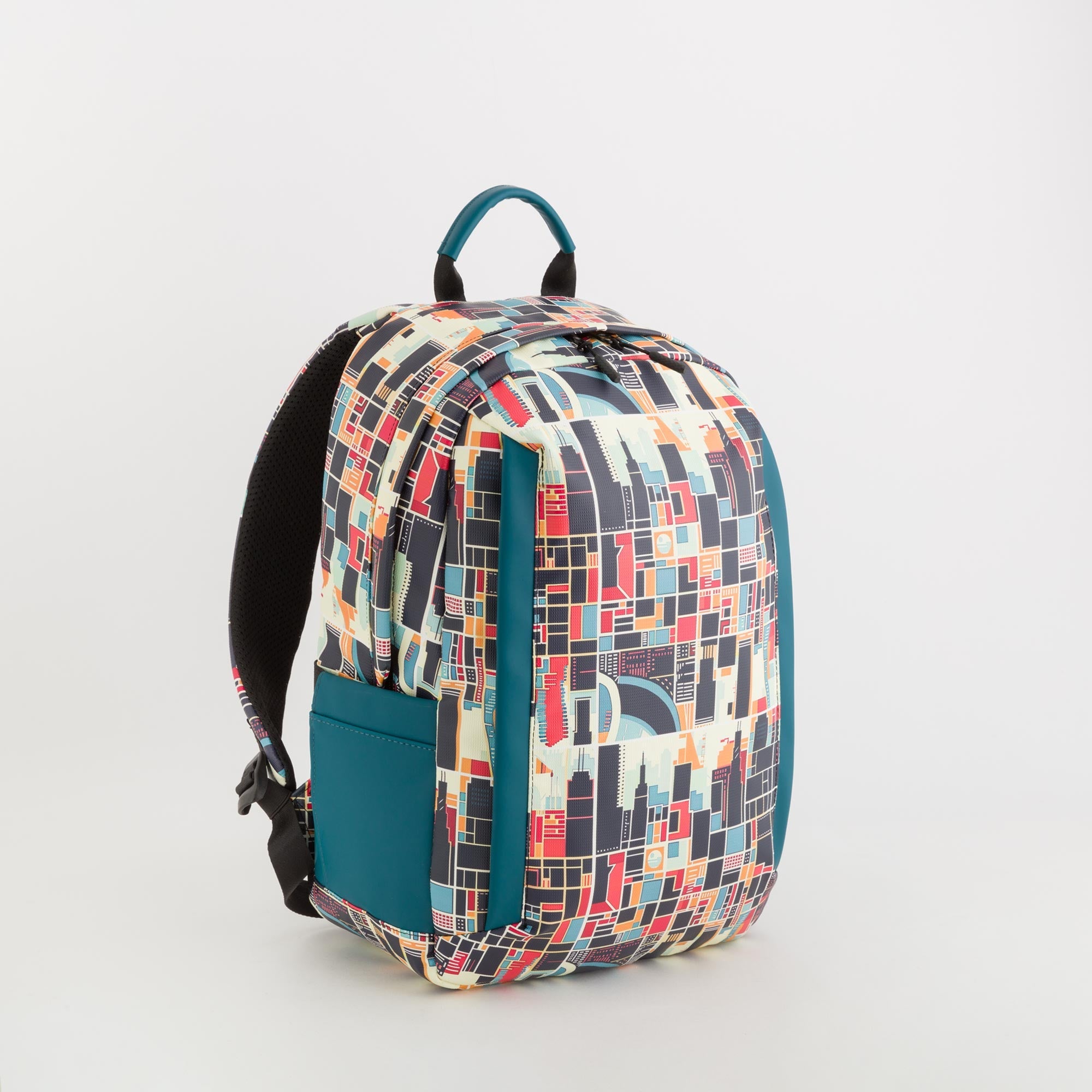 Carpisa Hrvatska – Houston go v2 - Men's Backpack – Teal/Multicolour – BSD60801546 – Image 1