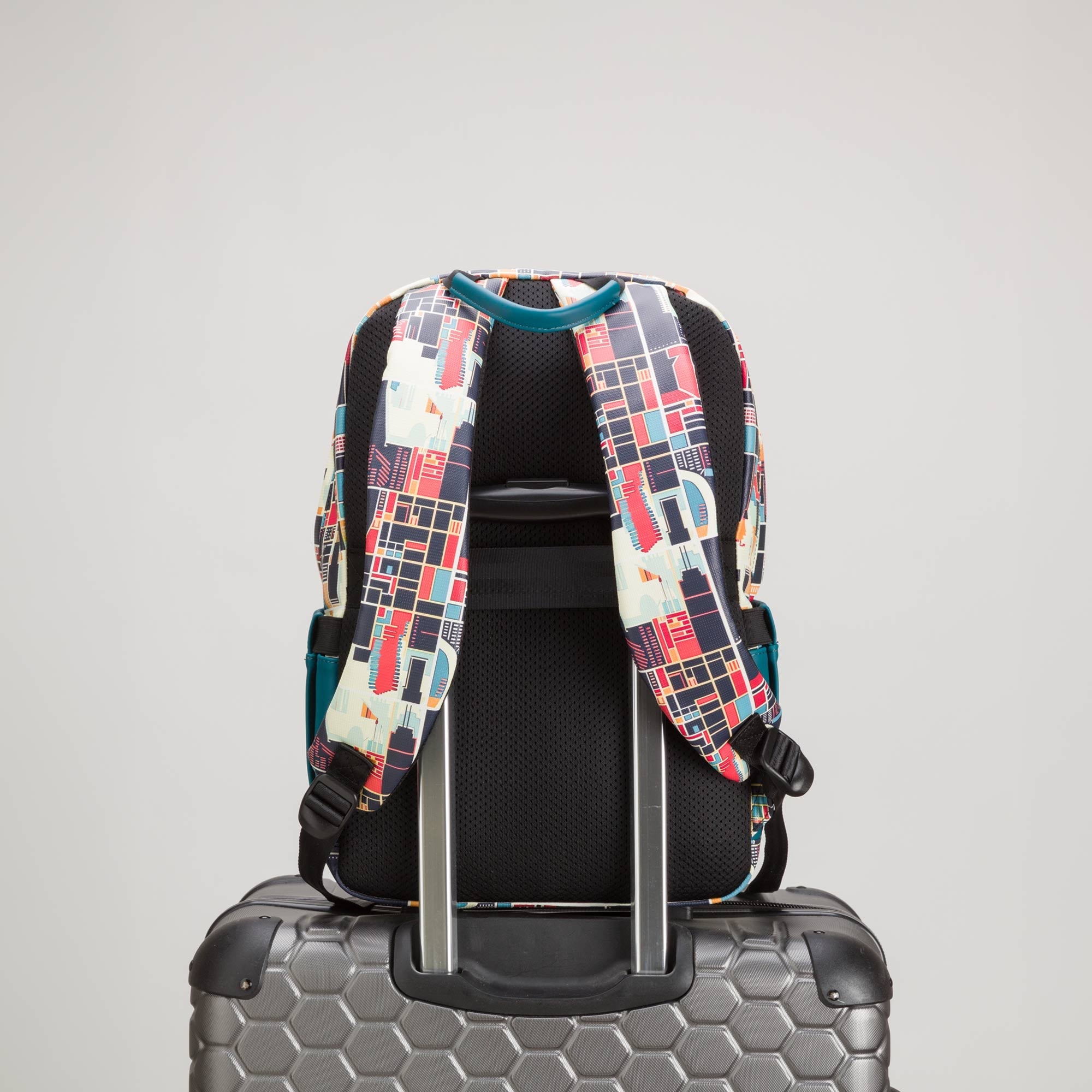 Carpisa Hrvatska – Houston go v2 - Men's Backpack – Teal/Multicolour – BSD60801546 – Image 2