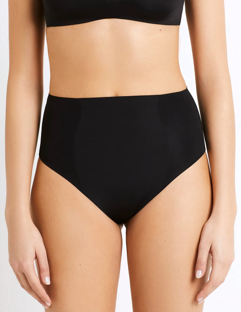 SUPERFINE SHAPING - High-waist shaping thong brief