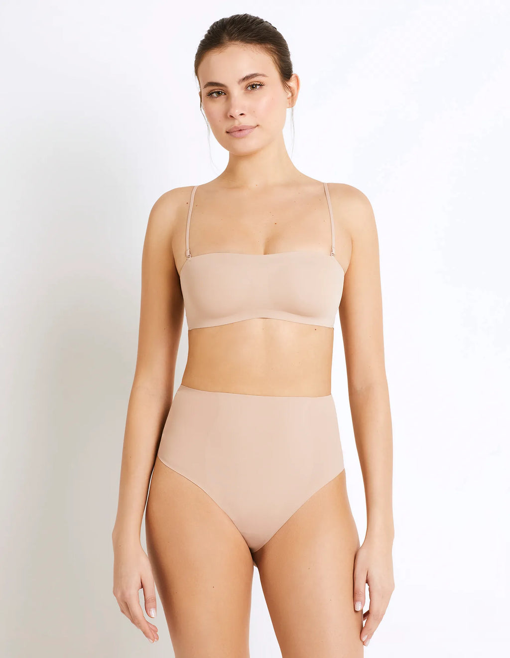 SUPERFINE SHAPING - High-waist shaping thong brief
