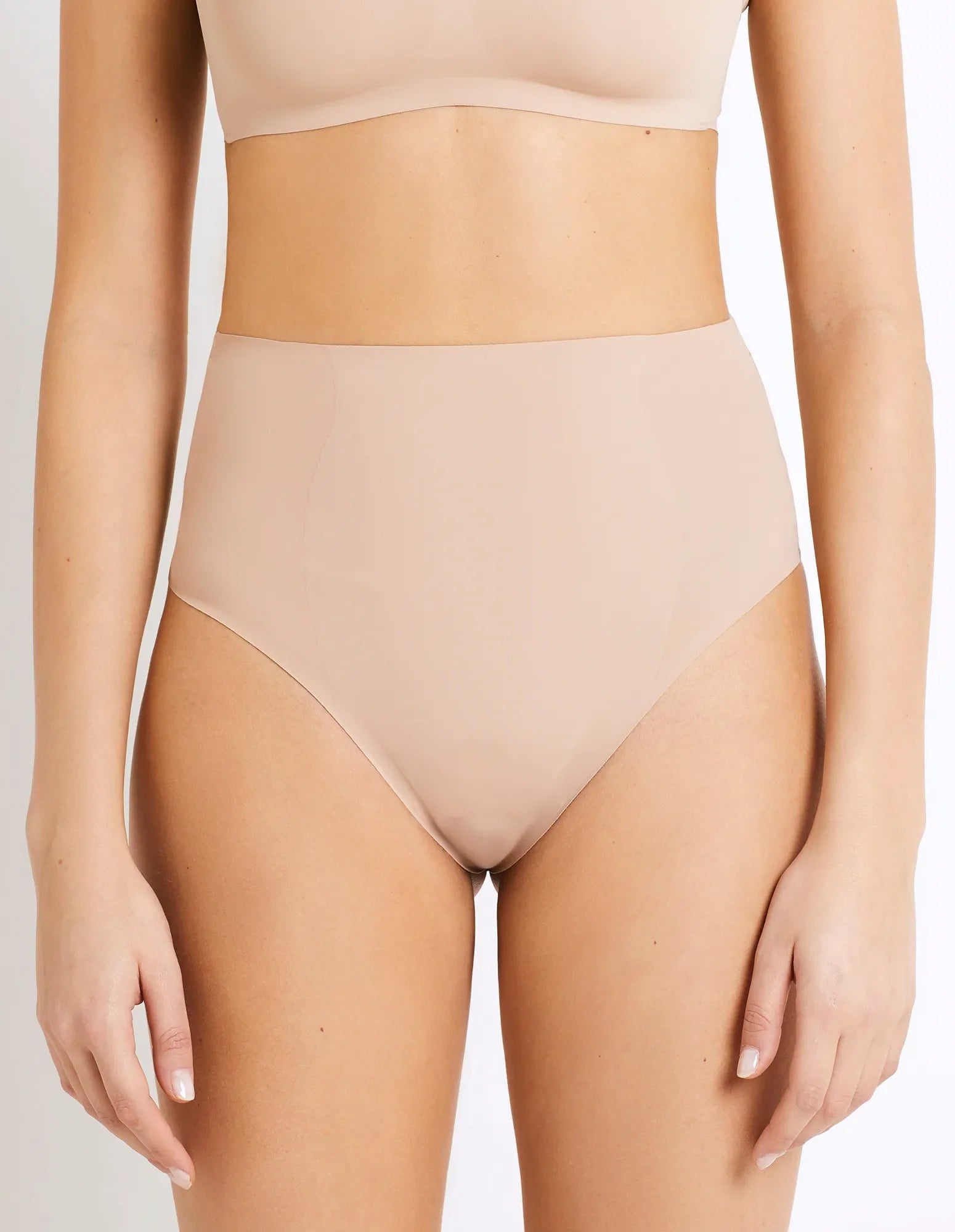 SUPERFINE SHAPING - High-waist shaping thong brief