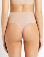 SUPERFINE SHAPING - High-waist shaping thong brief