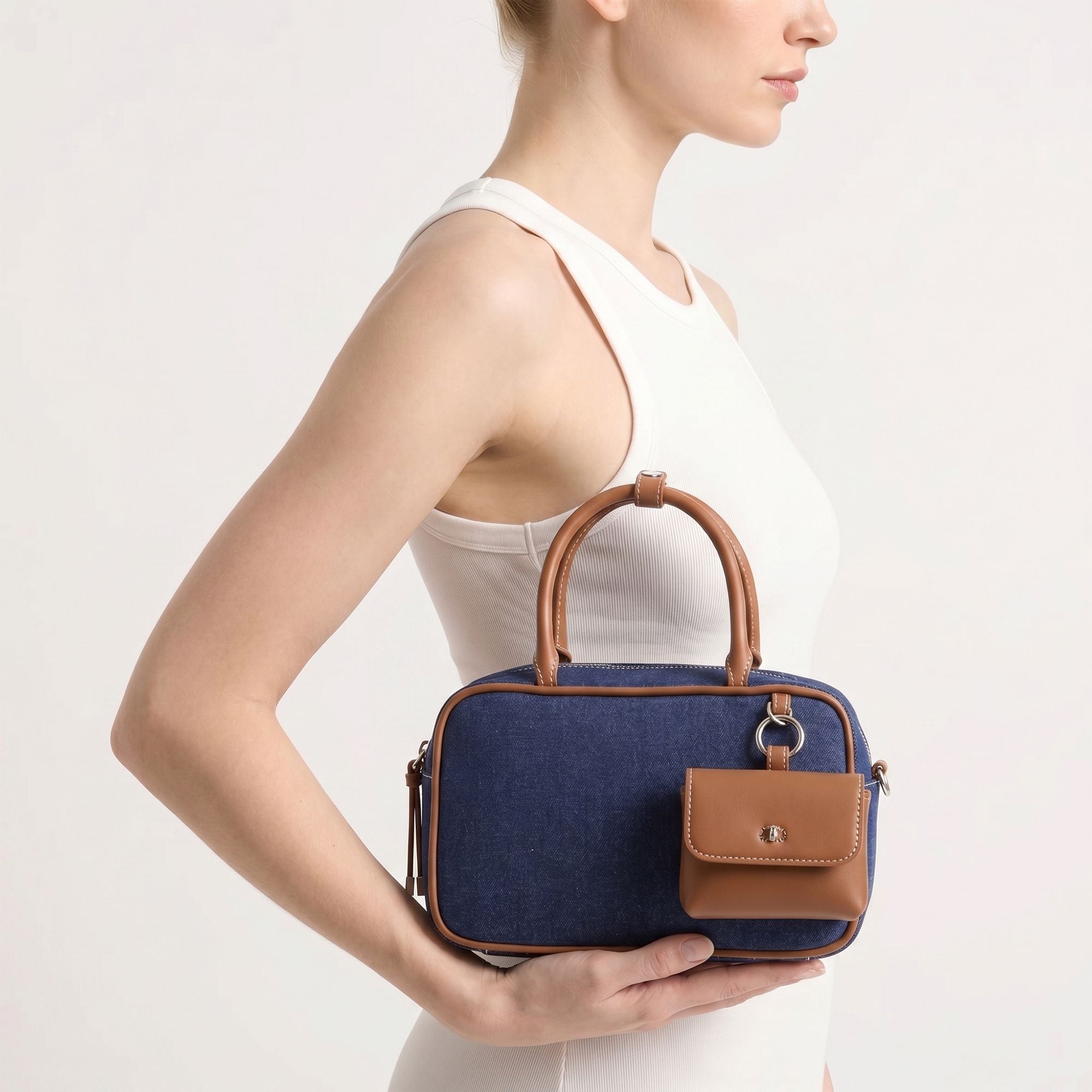 Carpisa Hrvatska – Marian v2 - Women's Briefcase – Blue Denim/Multicolour – BTD41202446 – Image 3