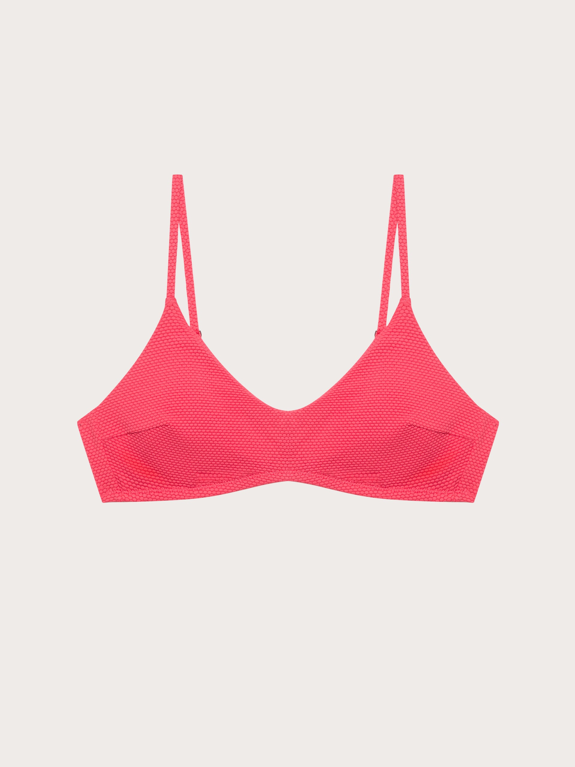 Textured - Podstavljeni bralette bikini grudnjak
