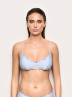 Seersucker - Podstavljeni bralette bikini grudnjak