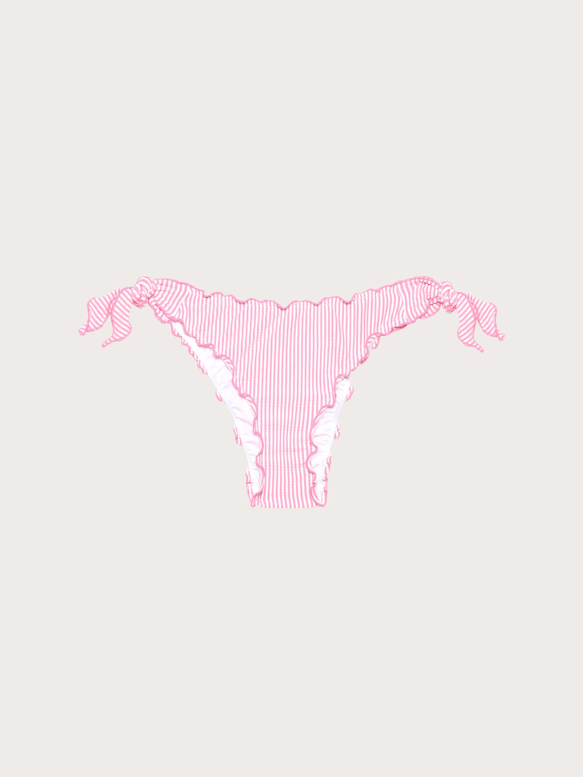 Seersucker - Bikini donji dio s vezicama