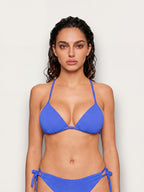 Textured - Klizni trokutasti bikini grudnjak s uklonjivim košaricama