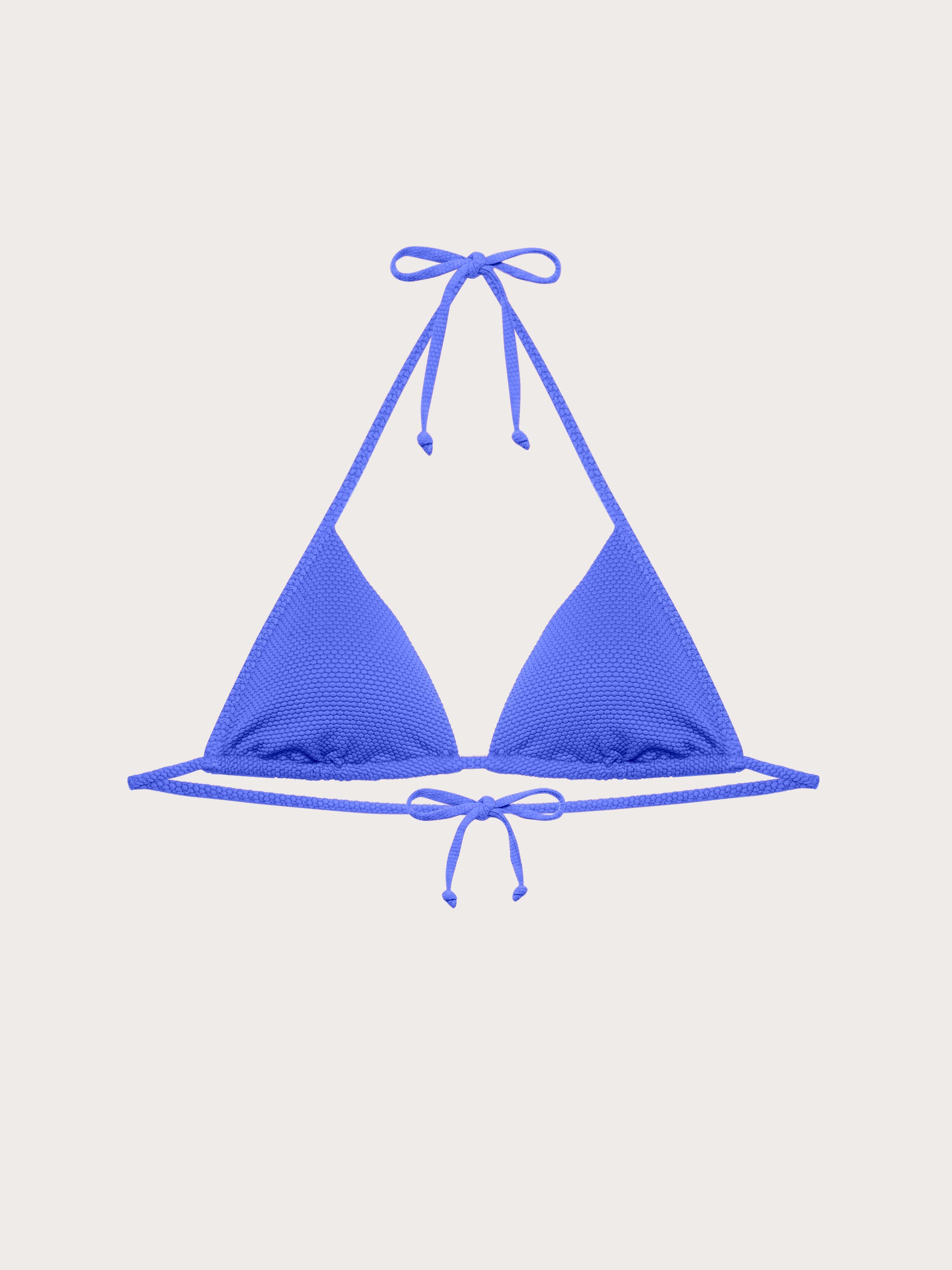 Textured - Klizni trokutasti bikini grudnjak s uklonjivim košaricama