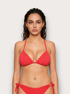 Textured - Klizni trokutasti bikini grudnjak s uklonjivim košaricama