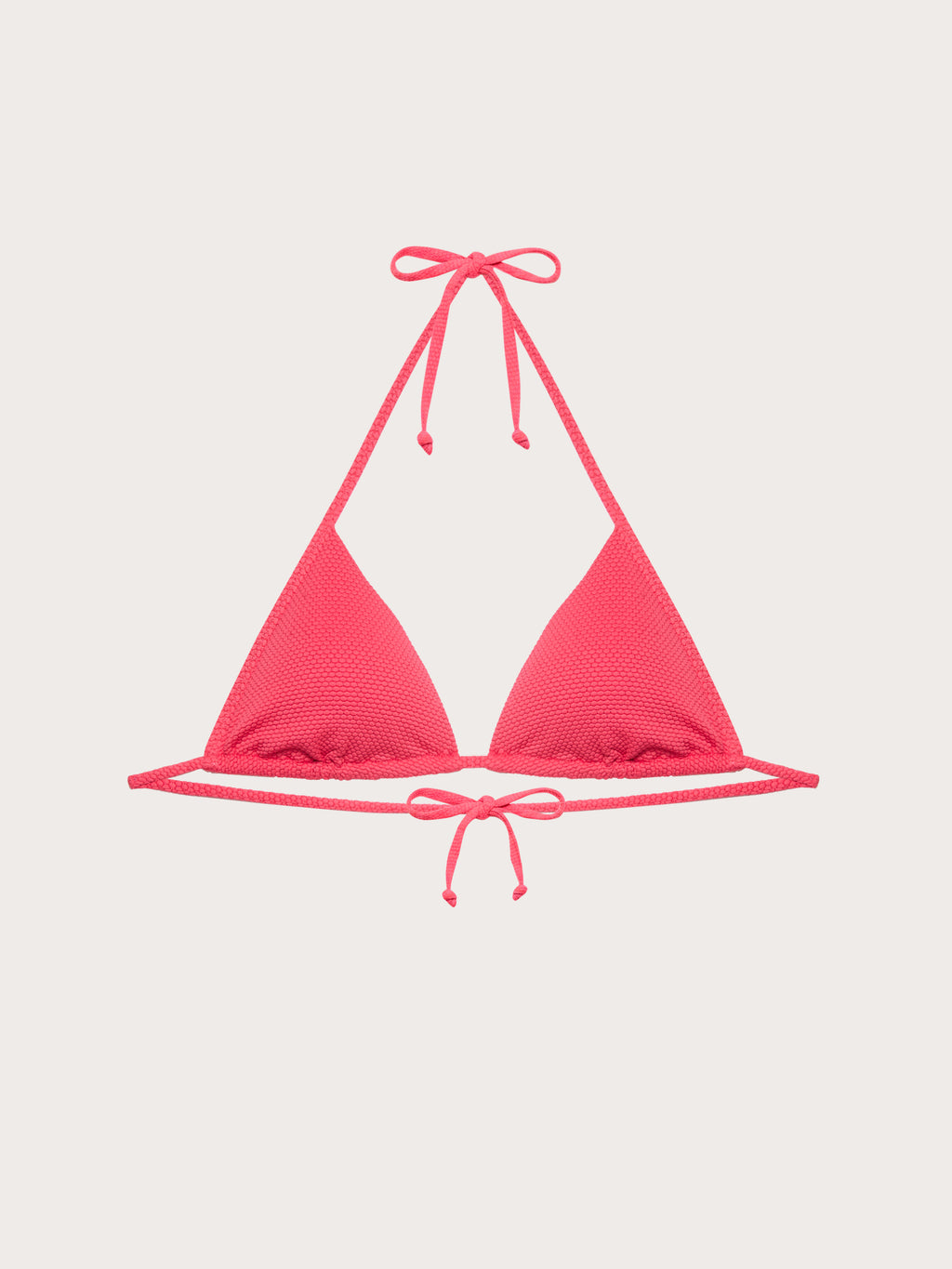 Textured - Klizni trokutasti bikini grudnjak s uklonjivim košaricama