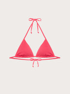 Textured - Klizni trokutasti bikini grudnjak s uklonjivim košaricama