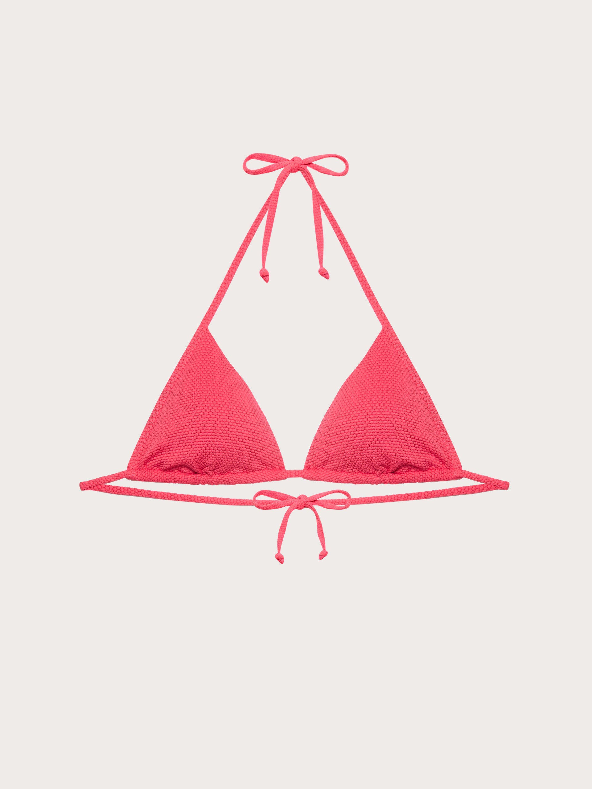 Textured - Klizni trokutasti bikini grudnjak s uklonjivim košaricama