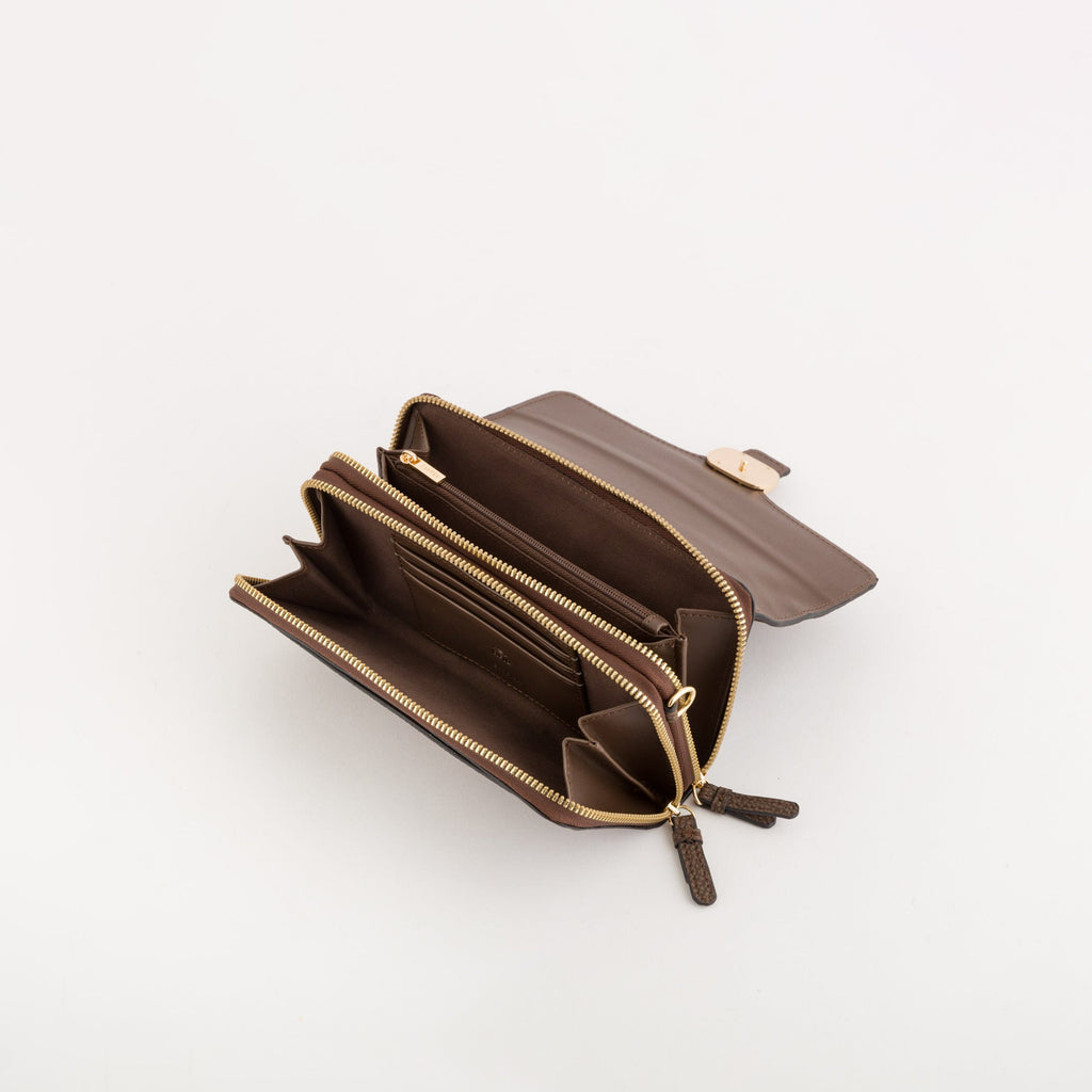 Carpisa Hrvatska – Michela wallet v2 - Women's Wallet/Shoulder Bag – Chocolate – PDD52803546 – Image 2