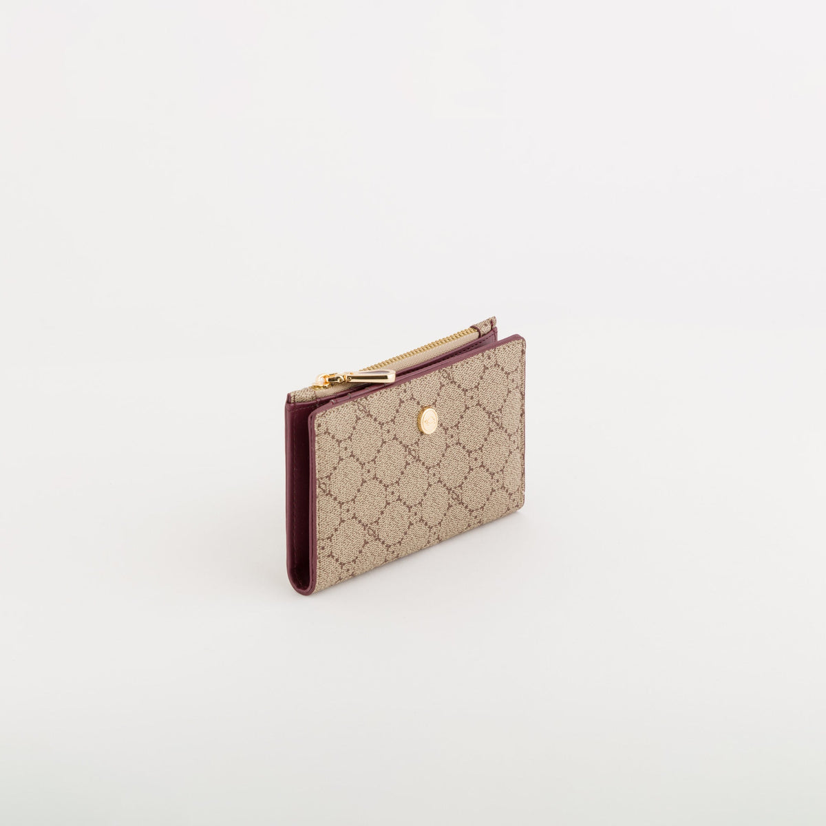 Carpisa Hrvatska â€“ Diana fall wallet - Women's Medium Wallet â€“ Taupe/Wine â€“ PDD55303546 â€“ Image 1
