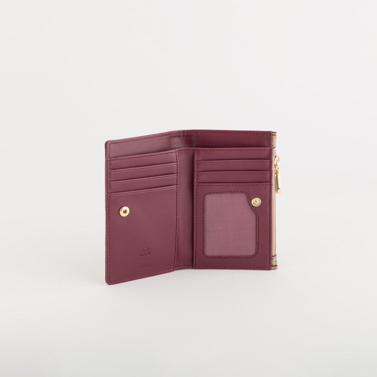 Carpisa Hrvatska â€“ Diana fall wallet - Women's Medium Wallet â€“ Taupe/Wine â€“ PDD55303546 â€“ Image 2