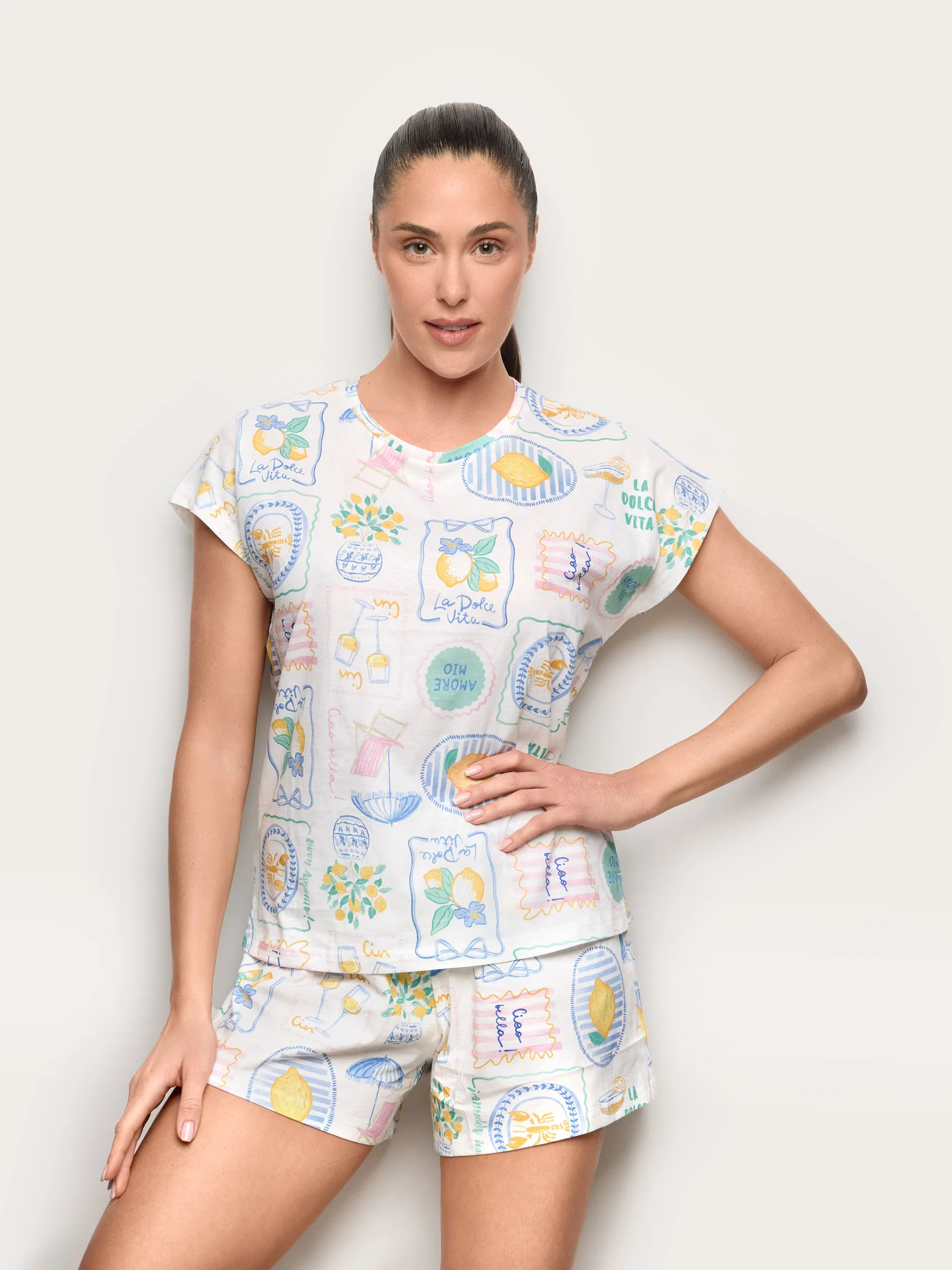 Yamamay Croatia Cropped pyjamas | PPCD191002_128_01.jpg