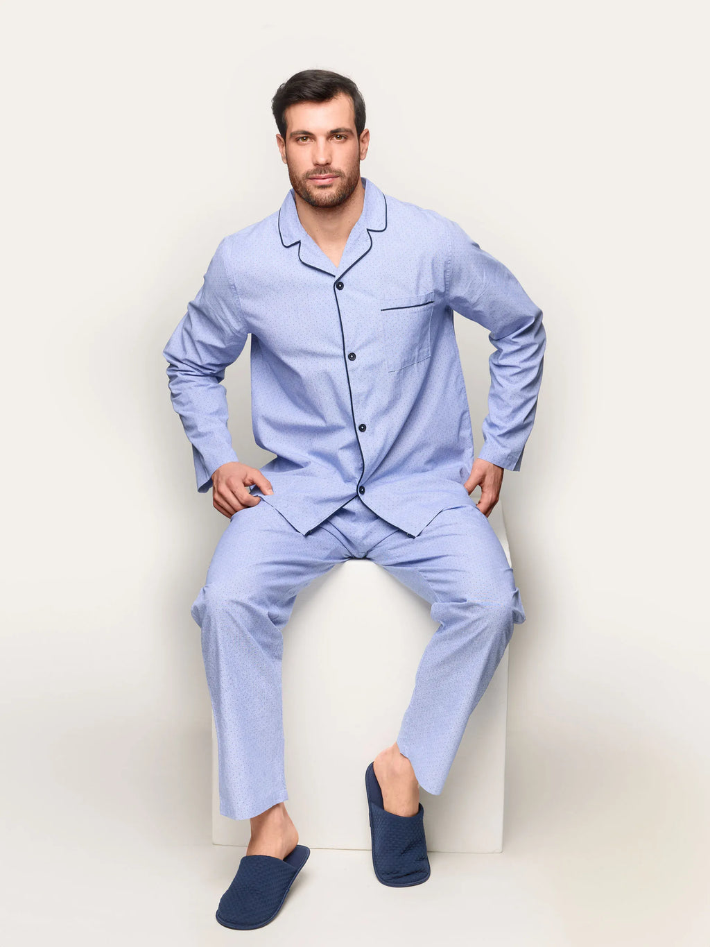 Yamamay Croatia Long-Pyjamas with front opening | PPRU191001_128_01.jpg