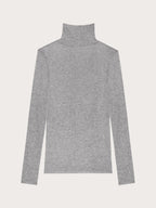 Light Cashmere Rib - Long-sleeve high neck T-shirt