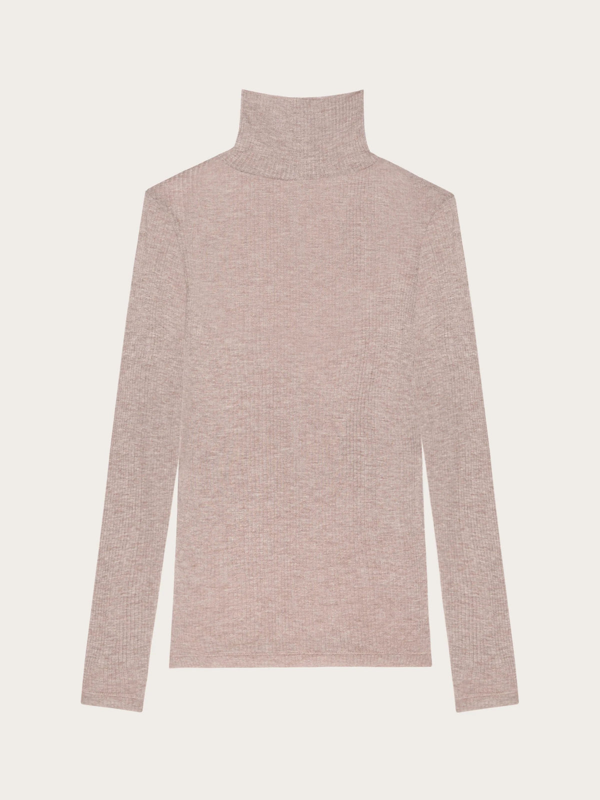 Light Cashmere Rib - Long-sleeve high neck T-shirt